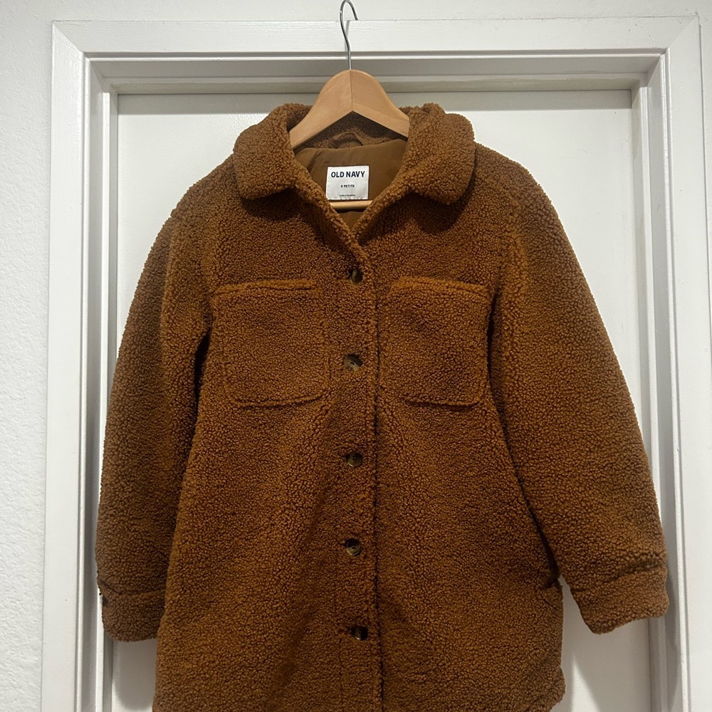 Old Navy Brown Sherpa Jacket